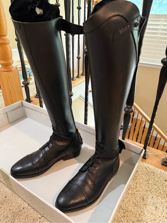 EGO Shoes - EGO Equestrian Ladies 43 Tall Show Boots - Black